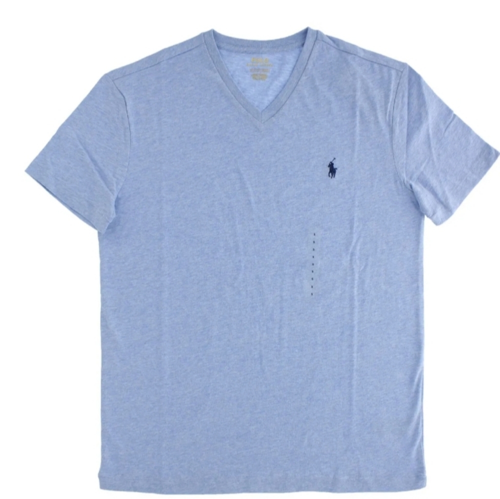 NWT❤️🔥$49 POLO by Ralph Lauren V-Neck T-shirt Men's Large - Picture 3 of 7
